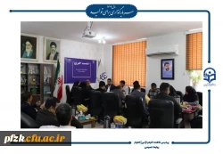 نشست خبری دانشگاه فرهنگیان خوزستان با حضور ریاست دانشگاه و سرپرست پردیس حضرت فاطمه الزهرا(س) اهواز
