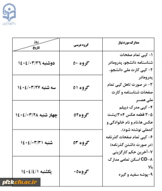 اطلاعیه تکمیل پرونده پرسنلی
