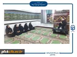 مراسم عزاداری سید و سالار شهیدان امام حسین (ع) همچنین بزرگداشت شهدای مقاومت در پردیس حضرت فاطمه زهرا(س) اهواز برگزار شد.