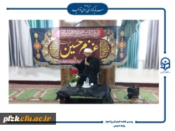 مراسم عزاداری سید و سالار شهیدان امام حسین (ع) همچنین بزرگداشت شهدای مقاومت در پردیس حضرت فاطمه زهرا(س) اهواز برگزار شد.