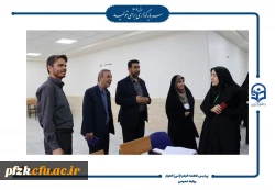 بازدید رئیس دانشگاه فرهنگیان از نخستین روز مصاحبه های جذب دانشجومعلم در پردیس حضرت فاطمه الزهرا(س) اهواز