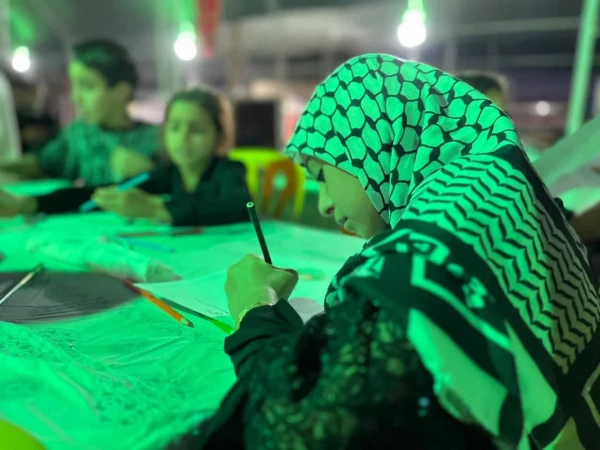 حضور کارکنان و دانشجومعلمان پردیس حضرت فاطمه الزهرا(س) اهواز در موکب دانشگاه فرهنگیان در مرز چذابه  