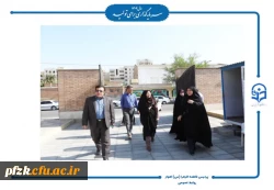 بازدید سرپرست اداره کل سیاسی، انتخابات و تقسیمات کشوری استانداری خوزستان از روند تجهیز ساختمان های رفاهی و آموزشی پردیس حضرت فاطمه  الزهرا (س) اهواز 