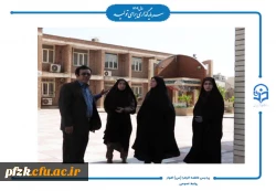 بازدید سرپرست اداره کل سیاسی، انتخابات و تقسیمات کشوری استانداری خوزستان از روند تجهیز ساختمان های رفاهی و آموزشی پردیس حضرت فاطمه  الزهرا (س) اهواز 