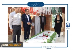 آیین افتتاحیه دوره فرهنگی زیارتی «سراج» و اعزام ۹۰ نفر از دانشجومعلمان پردیس حضرت فاطمه الزهرا(س) اهواز به مشهد مقدس برگزار شد.  