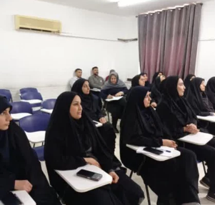 برگزاری "کارگاه تندرستی در محیط کار" در پردیس حضرت فاطمه الزهرا(س)اهواز