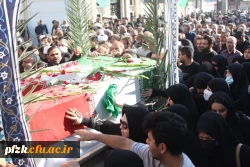 مراسم تشییع پیکر مطهر شهدای گمنام در اهواز