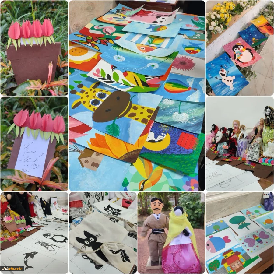 گزارش ژوژمان کارگاه نقاشی و کاردستی دانشگاه فرهنگیان حضرت فاطمه الزهرا(س) اهواز