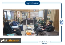 دیدار ریاست دانشگاه فرهنگیان خوزستان با مدیر کل حفظ آثار و نشر ارزش های دفاع مقدس استان خوزستان