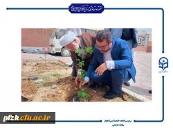  آیین کاشت نهال در دانشگاه فرهنگیان حضرت فاطمه الزهرا(س) اهواز