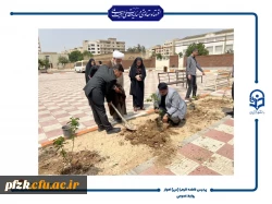  آیین کاشت نهال در دانشگاه فرهنگیان حضرت فاطمه الزهرا(س) اهواز