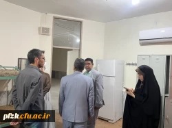مجید حمدانی ریاست دانشگاه فرهنگیان از خوابگاه ها و سراهای دانشجویی و ساختمان آموزشی دکتر حسابی دانشگاه فرهنگیان فاطمه الزهرا (س) اهواز بازدید کردند.