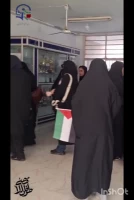 برگزاری مراسم به مناسبت سالگرد طوفان الاقصی در پردیس حضرت فاطمه الزهرا(س) اهواز